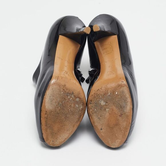 Louis Vuitton Oh Really! Size 36 Burgundy Patent Leather Ankle Length Boots - Picture 6 of 7